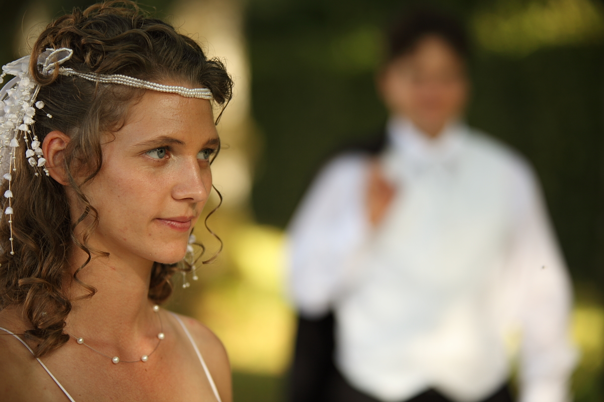 Meine Tochter mit Bräutigam